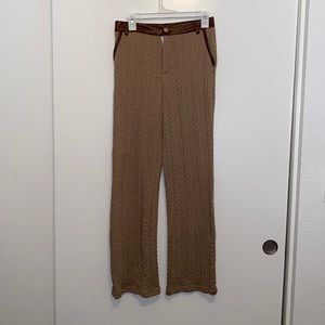 Casual Tan Wide Pant